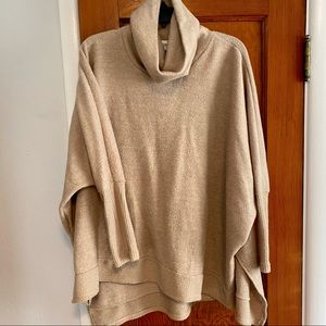 Tan Oversized Tunic Sweater